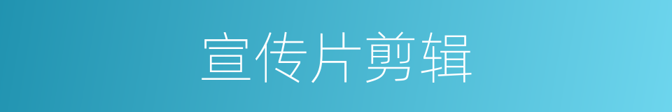 宣传片剪辑的同义词