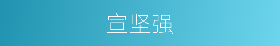 宣坚强的同义词