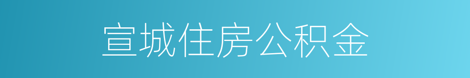 宣城住房公积金的同义词