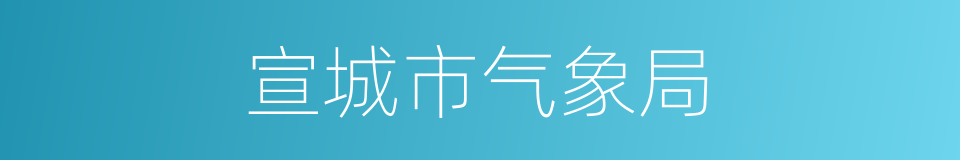 宣城市气象局的同义词