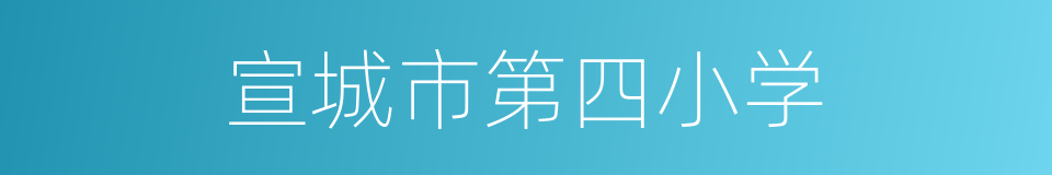 宣城市第四小学的同义词