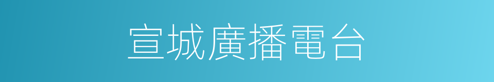 宣城廣播電台的同義詞