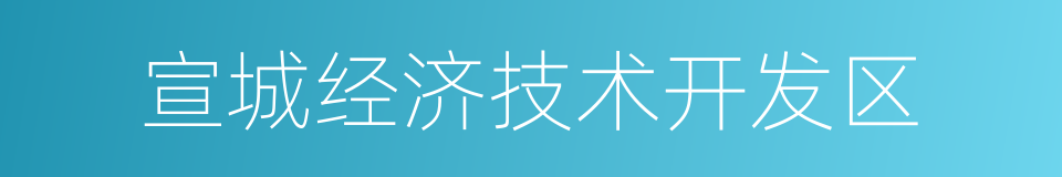 宣城经济技术开发区的同义词