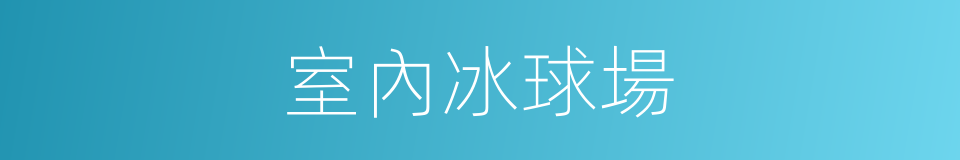 室內冰球場的同義詞