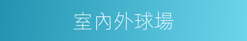 室內外球場的同義詞