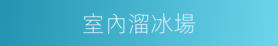 室內溜冰場的同義詞