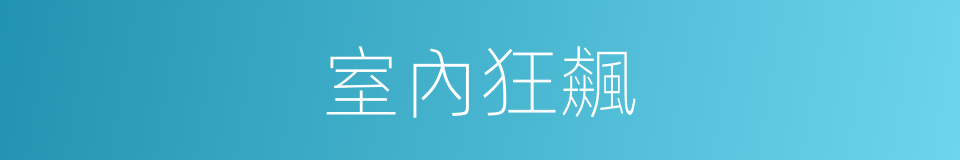 室內狂飆的同義詞