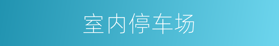 室内停车场的同义词