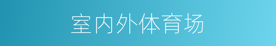 室内外体育场的同义词