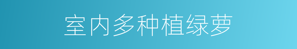 室内多种植绿萝的同义词