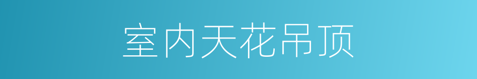 室内天花吊顶的同义词