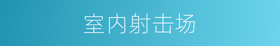 室内射击场的同义词