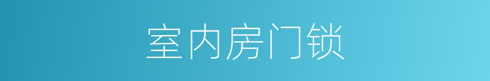 室内房门锁的同义词