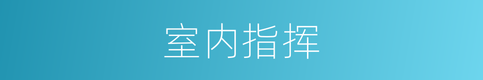 室内指挥的同义词