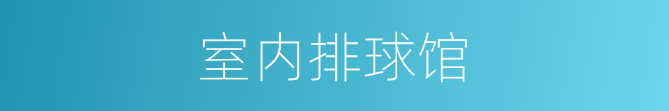 室内排球馆的同义词