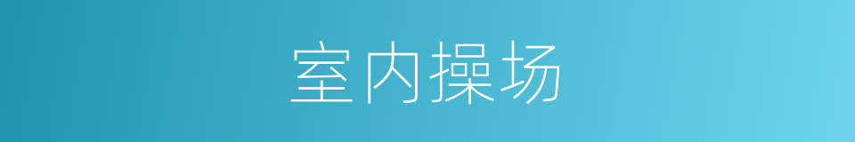 室内操场的同义词