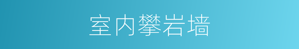 室内攀岩墙的同义词