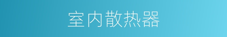 室内散热器的同义词