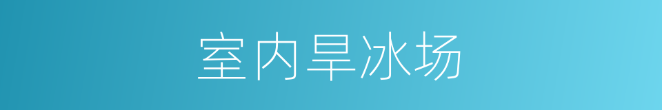 室内旱冰场的同义词