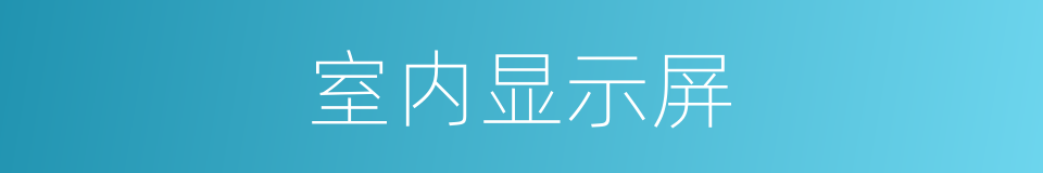 室内显示屏的同义词