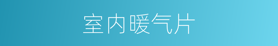 室内暖气片的同义词