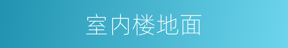 室内楼地面的同义词