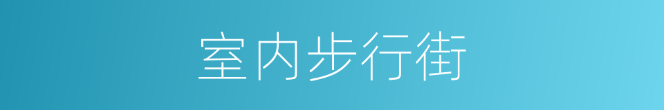 室内步行街的同义词