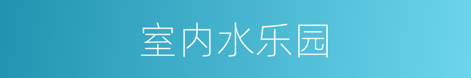 室内水乐园的同义词