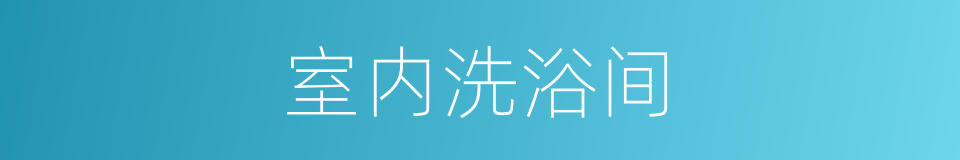 室内洗浴间的同义词