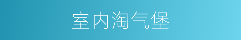 室内淘气堡的同义词