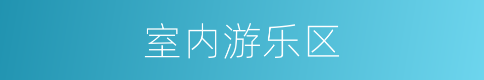 室内游乐区的同义词