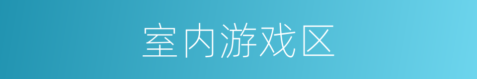 室内游戏区的同义词