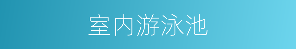 室内游泳池的同义词