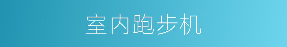 室内跑步机的同义词