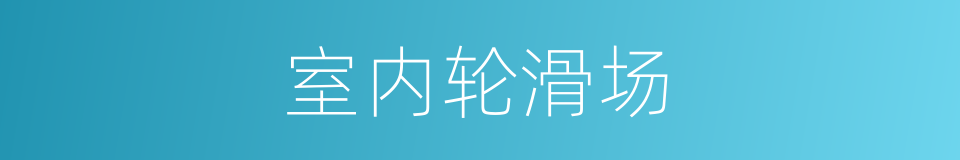 室内轮滑场的同义词