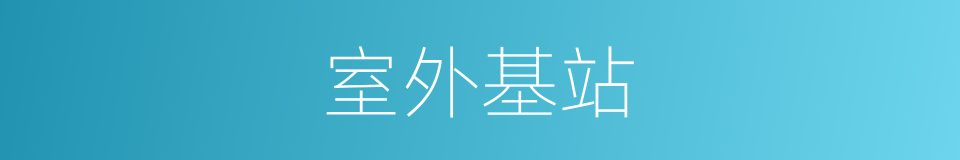 室外基站的同义词