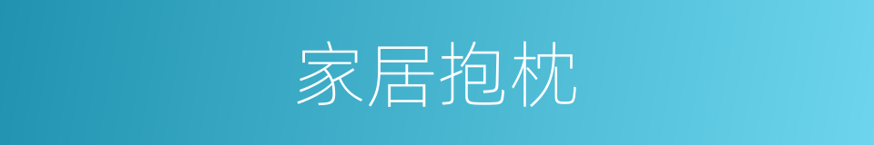家居抱枕的同义词