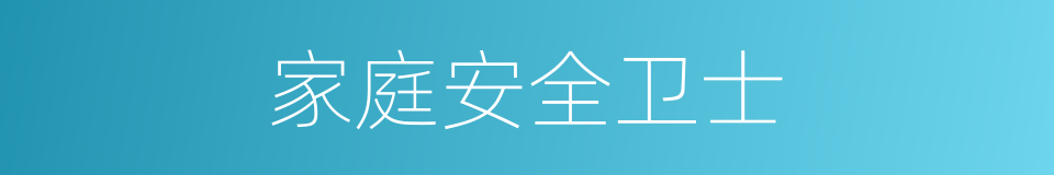 家庭安全卫士的同义词