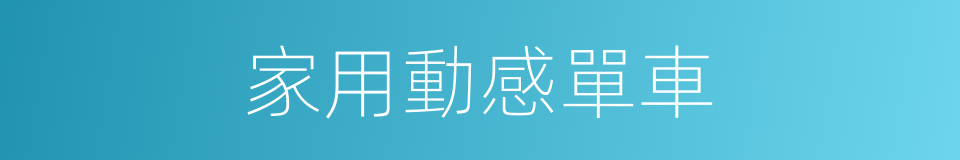 家用動感單車的同義詞