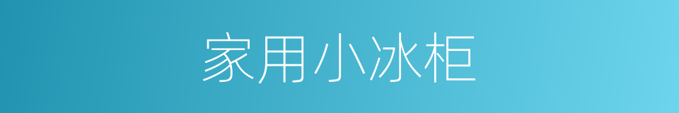 家用小冰柜的同义词