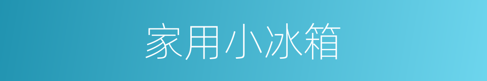 家用小冰箱的同义词