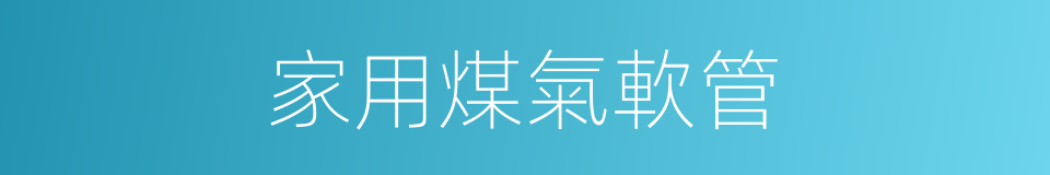 家用煤氣軟管的同義詞