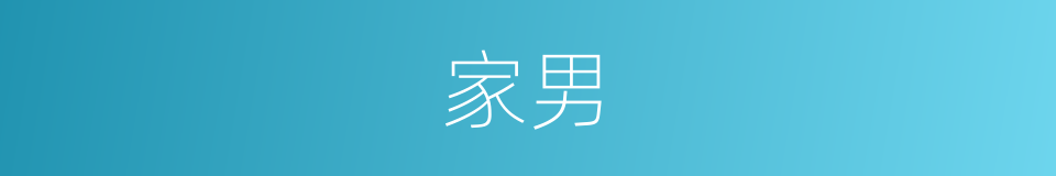 家男的同义词