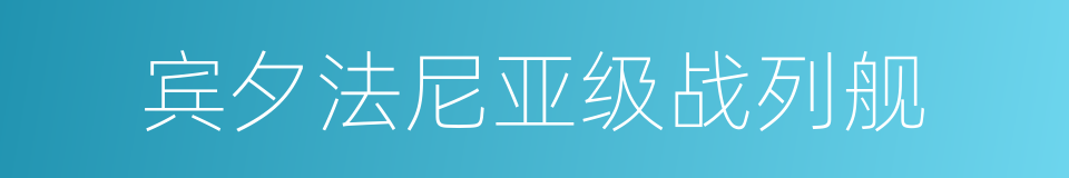 宾夕法尼亚级战列舰的同义词