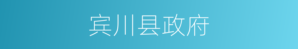 宾川县政府的同义词
