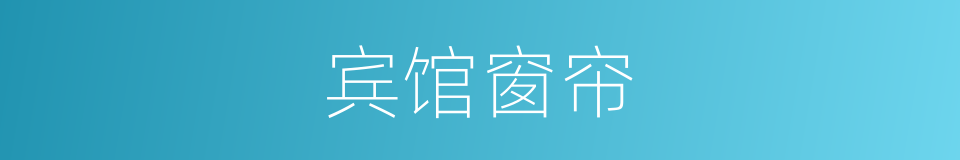 宾馆窗帘的同义词