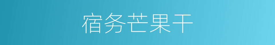 宿务芒果干的同义词