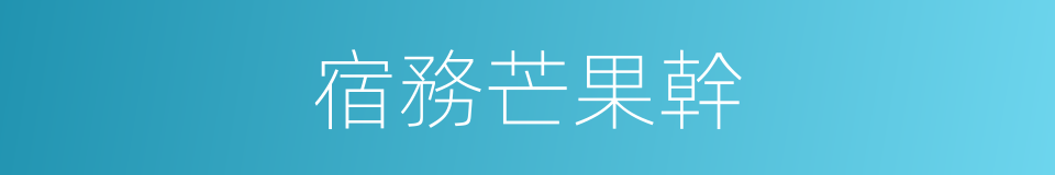 宿務芒果幹的同義詞