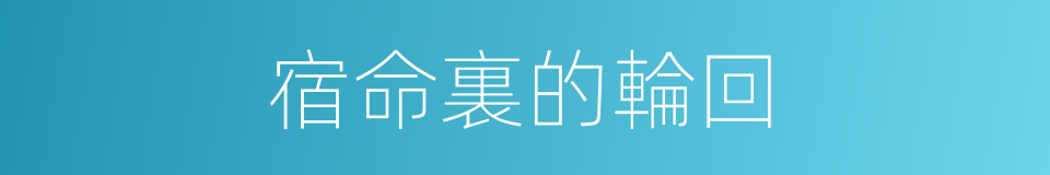 宿命裏的輪回的同義詞
