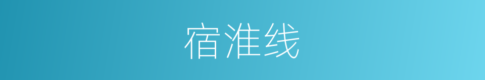 宿淮线的同义词